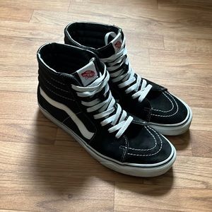 Vans Sk8-Hi High-Top Sneakers in Suede and Canvas